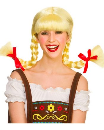 Bavarisk Blond Peruk med Flätor - One size - Maskeradspecialisten.se
